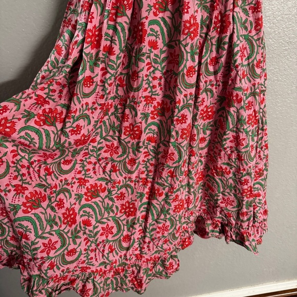 PUNK CITY PRINT Floral Halter MIDI Dress SIZE L - Picture 4 of 10